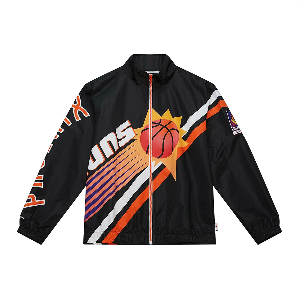 Mitchell & Ness NBA Phoenix Suns Exploded Logo Warm Up Jacket Men черный/оранжевый