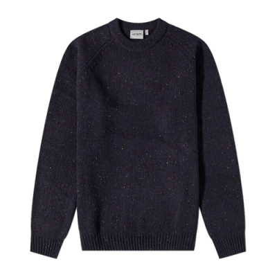 Sweaters Men Carhartt WIP Anglistic Knit Sweater I010977-0JFXX Blue