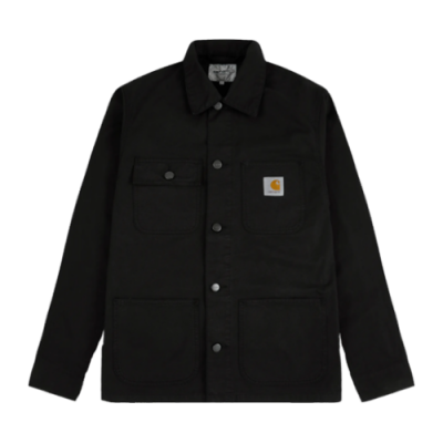 Jackets Men Carhartt WIP Garment Dyed Michigan Jacket I024849-89GD Black