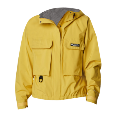 Jackets Demi-season Jackets Columbia Wmns Field Creek Fraser Waterproof Cropped Jacket WP4658-742 Yellow