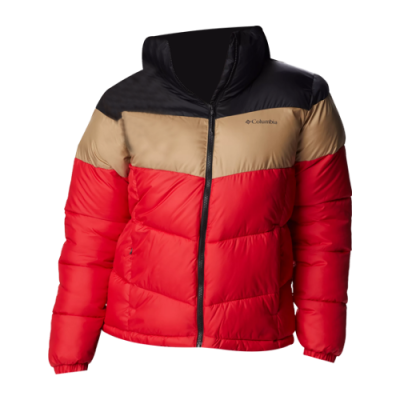 Jackets Women Columbia Wmns Puffect Color Blocked Jackets WL9725-658 Red