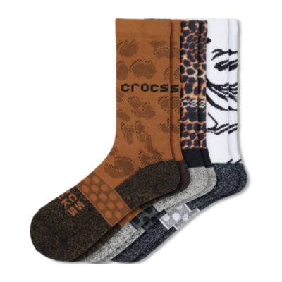 Socks Men Crocs Graphic Socks (3 Pairs) 208004-0ZR Multicolor