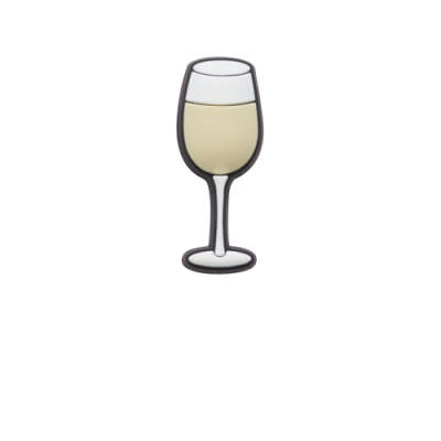 Crocs Jibbitz White Wine Charm 