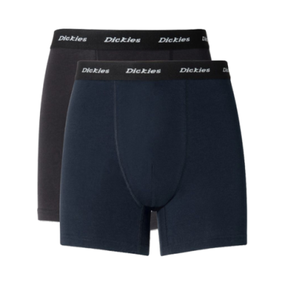 Underwear Men Dickies Logo Trunks (2 Pack) DK0A4XOFNVB1 Black Blue
