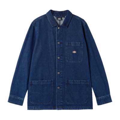 Blazers Men Dickies Denim Chore Coat DK0A4Y3EIN01 Blue