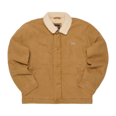 Jackets Men Dickies Sherpa Lined Deck Jacket Stonewashed DK0A4XFYC411 Brown