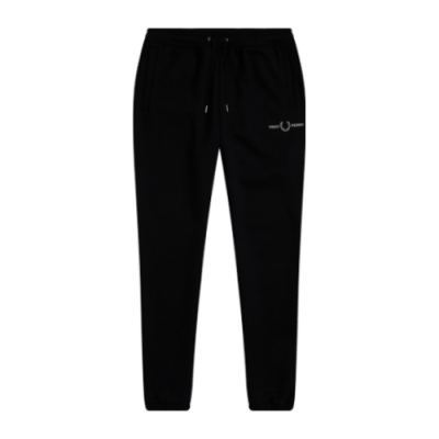 Pants Fred Perry Fred Perry Embroidered Sweat Pants T4514-102 Black