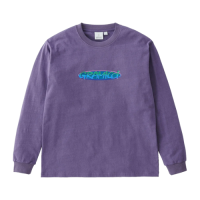 T-Shirts Gramicci Gramicci Unisex Oval L/S Tee G3SUT052-PRPL Purple
