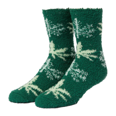 Socks Huf HUF Unisex Green Buddy Fuzzy Sock SK00774-GRN Green