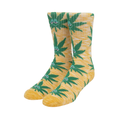 HUF Melange Green Buddy Plantlife Socks 