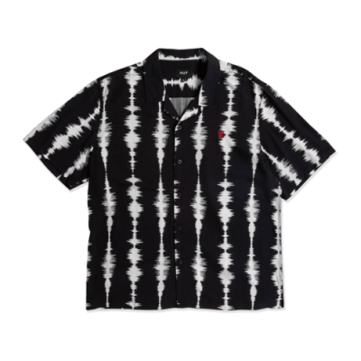 Shirts Women HUF Unisex Seismogram Resort Lifestyle Shirt BU00176-BLK Black