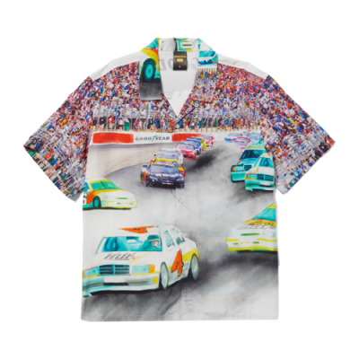 Shirts Huf HUF x Goodyear Circuit Woven Lifestyle Shirt BU00190-MLTC Multicolor