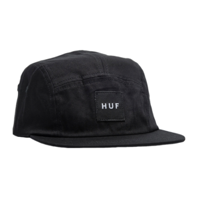 Caps Men HUF Essentials Box Logo Volley Snapbacks Cap HT00617-BLCK Black
