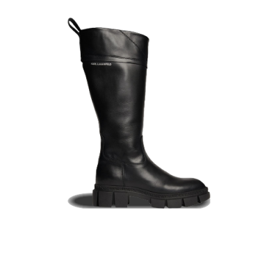Seasonal Karl Lagerfeld Karl Lagerfeld Wmns Aria Riding High Boots KL43290-000 Black