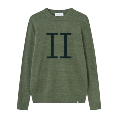 Sweaters Les Deux Les Deux Encore Intarsia Recycled Knit Crewneck LDM310033-538546 Green