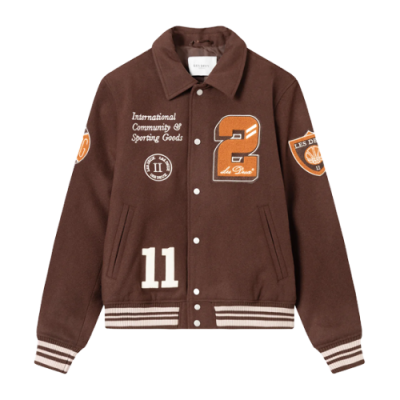 Jackets Demi-season Jackets Les Deux Varsity Wool Jacket 3.0 LDM610102-856856 Brown