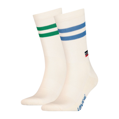 Socks Collections Levi's Regular Cut Retro Sport Socks (2 Pairs) 37157-0873 White