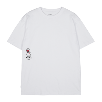 T-Shirts Makia Makia Mozzarellaman Lifestyle T-Shirt M21366-001 White