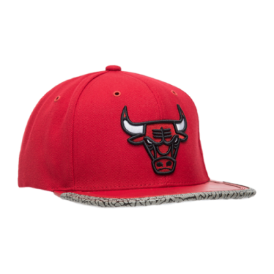 Caps Men Mitchell & Ness NBA Chicago Bulls Snapback Cap 19505-CBU-RDWH Red