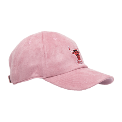 Caps Men Mitchell & Ness NBA Chicago Bulls Suede Dad Cap 3000-CBUYYPPP-PINK Pink