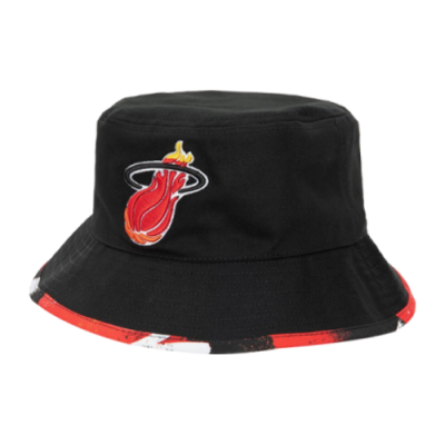 Caps Men Mitchell & Ness NBA Miami Heat Bucket Cap 2994-MHEYYPPP-BLCK Black
