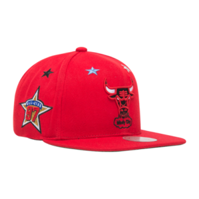 Caps Women Mitchell & Ness NBA Chicago Bulls 97 Top Star Snapback Cap 2982-CBUYYPPP-RED1 Red
