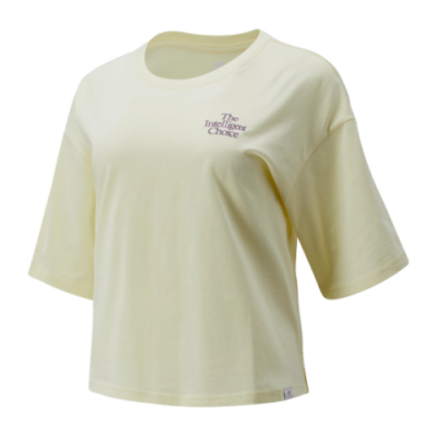 T-Shirts New Balance New Balance Wmns Athletics Intelligent Choice SS Lifestyle T-Shirt WT13561-SAY Yellow
