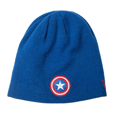 Caps Women New Era Reverse Hero Captain America Beanie NE80042714 Black Blue