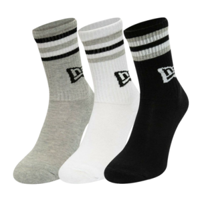 Socks Collections New Era Retro Striped Crew Socks (3 Pairs) 13113629 Multicolor