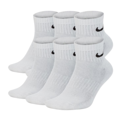 Socks Men Nike Everyday Cushioned Ankle Socks (6 Pairs) SX7669-100 White