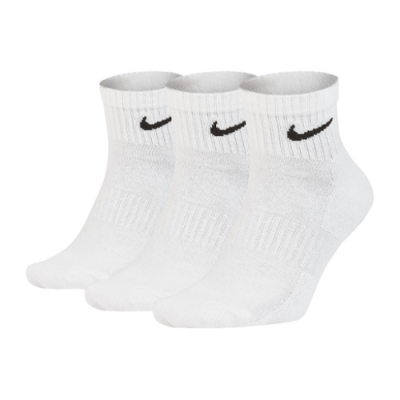 Socks Men Nike Everyday Cushioned Training Ankle Socks (3 Pairs) SX7667-100 White