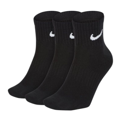 Socks Men Nike Everyday Lightweight Training Ankle Socks (3 Pairs) SX7677-010 Black