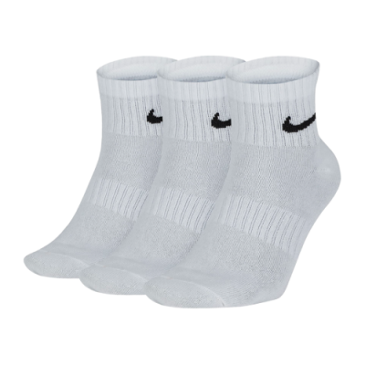 Socks Men Nike Everyday Lightweight Training Ankle Socks (3 Pairs) SX7677-100 White