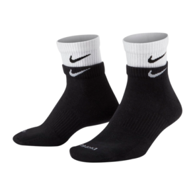 Socks Women Nike Everyday Plus Cushioned Training Ankle  Socks DH4058-011 Black