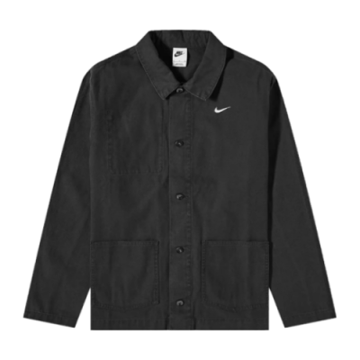 Jackets Men Nike Life Unlined Chore Jacket DQ5184-010 Black