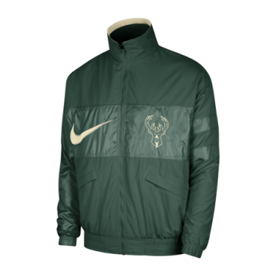 Jackets Nike Nike NBA Milwaukee Bucks Courtside Lightweight Jacket DR9208-323 Green