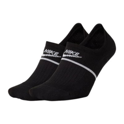 Socks Men Nike SNEAKR Sox No-Show Socks (2 Pairs) CU0692-010 Black