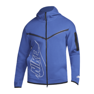 Hoodies Men Nike Sportswear Tech Fleece Full-Zip Hoodie FJ5334-480 Blue