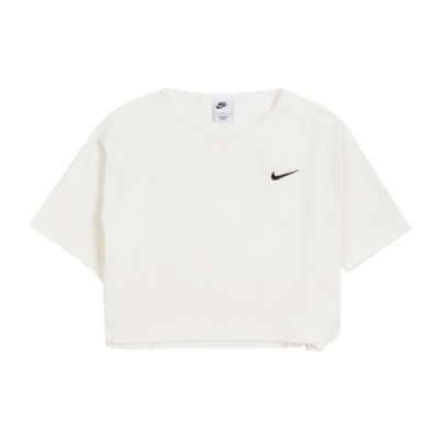 T-Shirts Women Nike Wmns Sportswear Ribbed Jersey Lifestyle T-Shirt DV7870-133 White