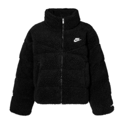 Jackets Women Nike Wmns Sportswear Therma-FIT City Series Synthetic Fill High-Pile Fleece Jacket DQ6869-010 Black