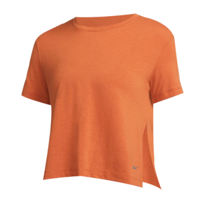 T-Shirts Women Nike Wmns Dri-FIT Yoga T-Shirt DM7025-246 Brown