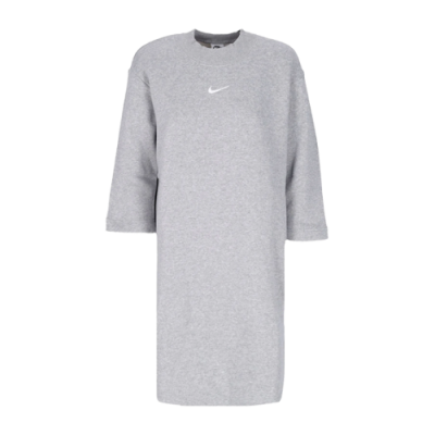 Dresses Women Nike Wmns Sportswear Phoenix Fleece Oversized 3/4 Sleeve Dress DV5248-063 Grey