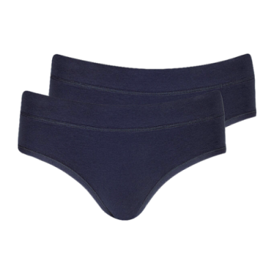 Underwear Women Organic Basics Cotton Briefs (2 pack) OB10007-NAVY Blue
