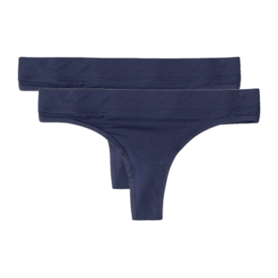 Underwear Organic Basics Organic Basics Cotton Thong (2 pack) OB10008-NAVY Blue