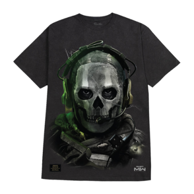 T-Shirts Primitive Primitive x Call Of Duty Ghost Heavyweight Lifestyle T-Shirt PAPSU2305-BLK Black
