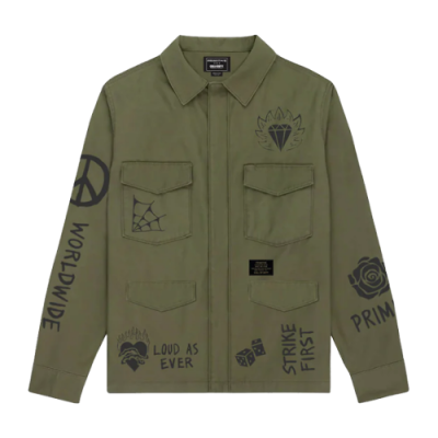 Jackets Primitive Primitive x Call Of Duty Task Force Jacket PA223122-OLV Green