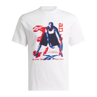 Apparel Collections Reebok Basketball Iverson Graphic SS Lifestyle T-Shirt 100070708 White
