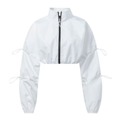 Jackets Women Reebok Wmns Cardi B Woven Crop Jacket HM5053 White