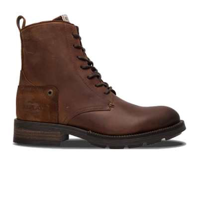 Seasonal Replay Replay Ryder Suede Lace Up Mid Boot GMC97-C0001L-056 Brown