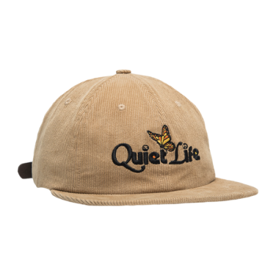 Caps The Quiet Life The Quiet Life Butterfly Cord Polo Cap 23SPD1-1194-TAN Beige